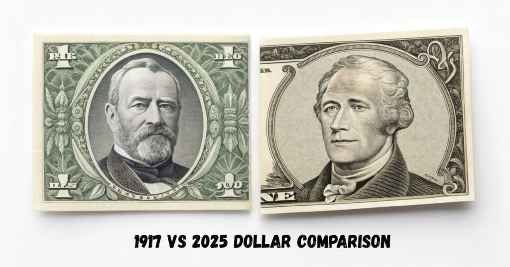 1917 vs 2025 Dollar Comparison