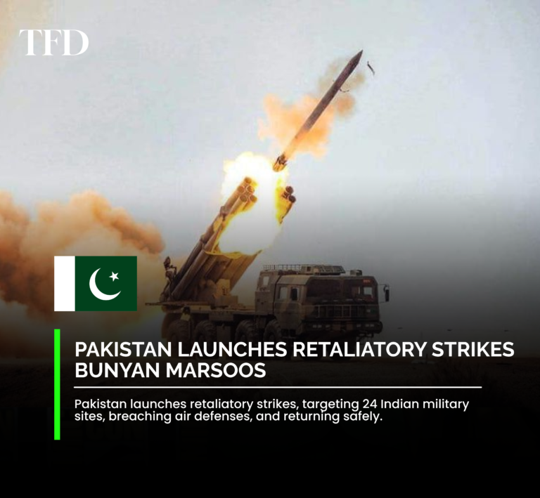Pakistan Launches Retaliatory Strikes After Indian Air Raids: Bunyan Marsoos