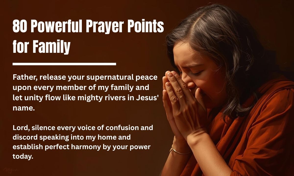 80 Powerful Prayer Points for Family