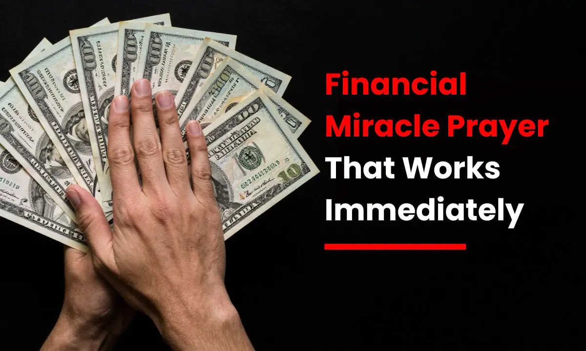Financial Miracle Prayer That Works Immediately