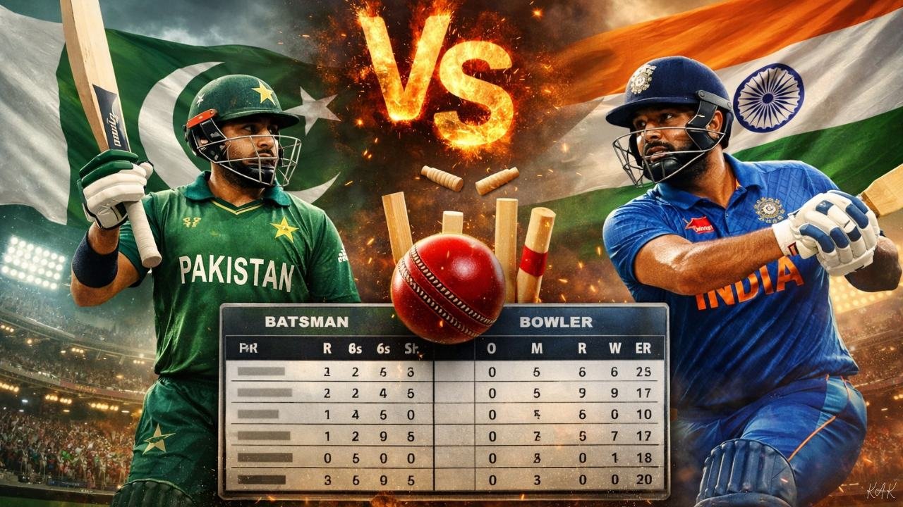 Pakistan National Cricket Team vs India National Cricket Team Match Scorecard
