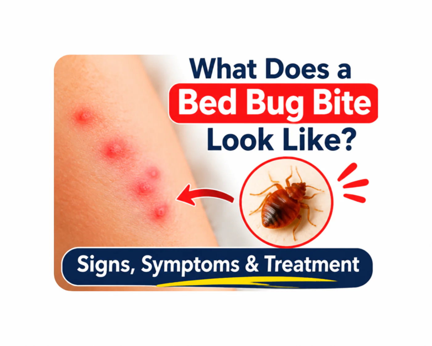 What Does a Bed Bug Bite Look Like? Signs, Symptoms & Treatment